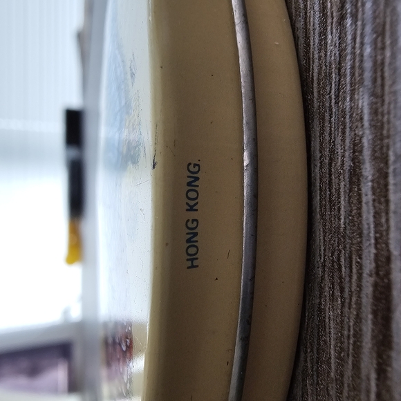 Vintage Blue Butterfly on Raspberry Oval Mini Pill Treasure Tin - Picture 5 of 6